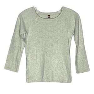 Tea Collection Top Girls 5 Beige Long Sleeve Crew Neck Casual Essential Basic